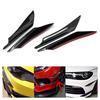 4Pcs Set Universal Carbon Fiber Style Car Front Bumper Canards Splitter Fins Deflector