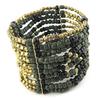 Les Trésors De Lily [N1771] - Fancy Bracelet 'Kilimanjaro' Gold Green