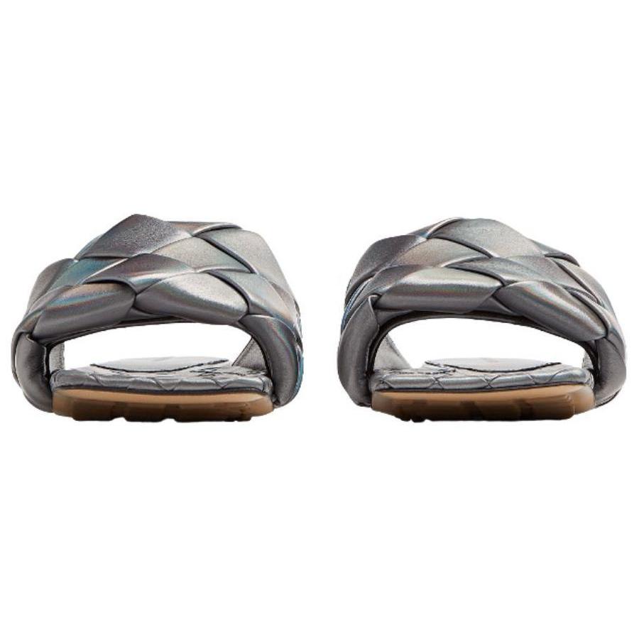 Bottega Veneta Lido Quick Dry Slide Slippers Women's Gray Blue 608853V1AH01258