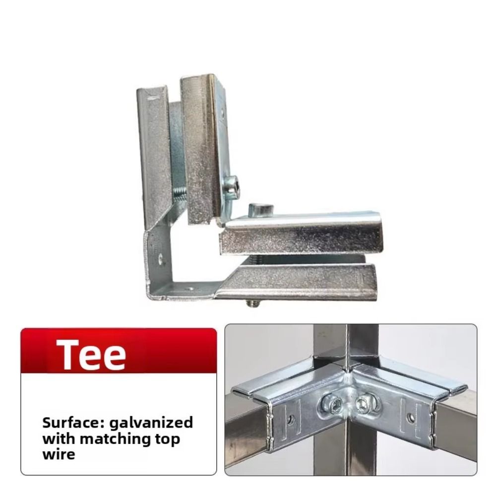 Adjustable Pipe Joint Buckle Non Welding Elbow Fixed Buckle New Square Tube Connector Railing