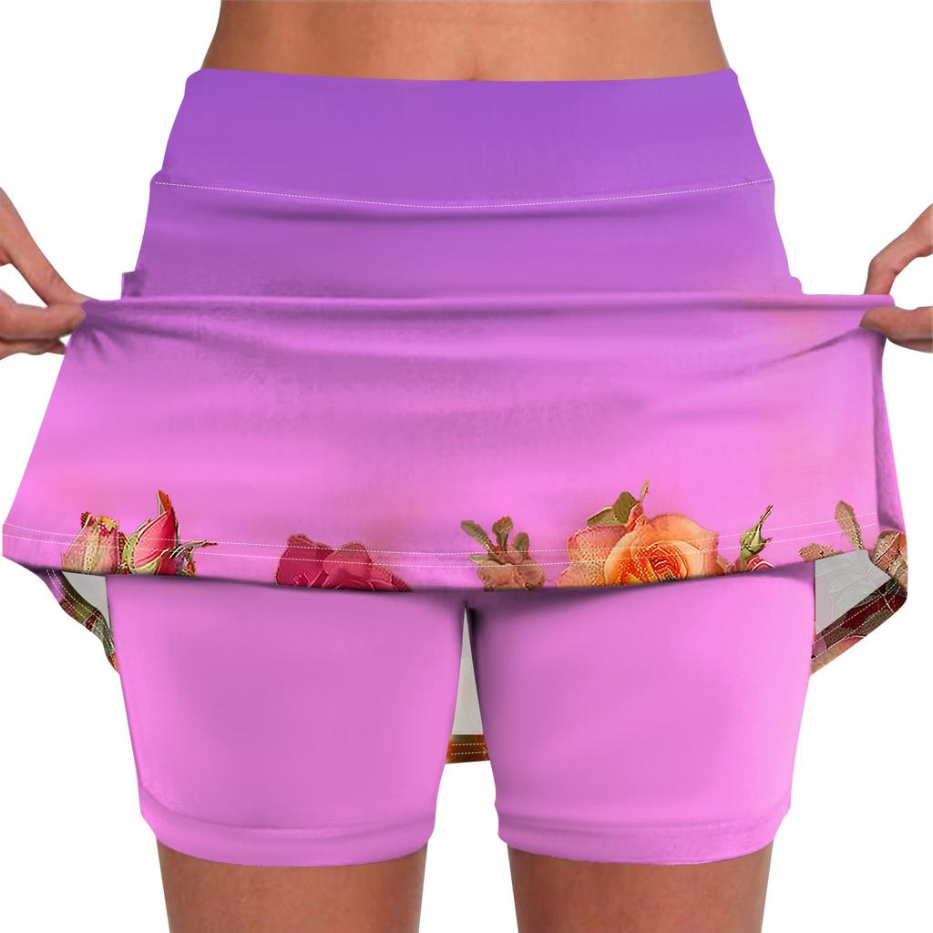 Эластичные брюки-кюлоты для йоги для женщин, спортивные шорты с принтом, легкие узкие однотонные бегуны с высокой талией