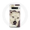 Case for Samsung Galaxy S10 Plus White Pitbull Dog