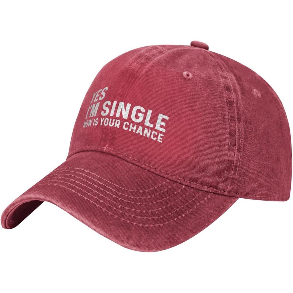 Single Now Is Your Chance Washed Cotton Baseball Cap Funny StateUnisext Dad Hat Unisex