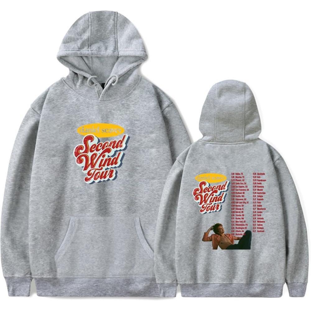 Худи с мерчем Daniel Seavey Second Wind Tour 2025 для женщин и мужчин, толстовка с длинным рукавом, модный пуловер