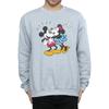 Disney Mens Mickey Mouse Mickey And Minnie Kiss Sweatshirt