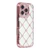 For iPhone 16 Pro Max Case Rhinestone Decor Electroplating TPU Phone Cover