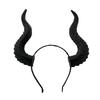 Devil Horns Headband Halloween Gothic Goat Horn Hairband Cosplay Hair Hoop Accessories for Halloween Party Dress Up