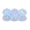 Holographic Flower Mold Silicone Jewelry Pendant Resin Mold Sparkling Flower Epoxy Mold Earring Charm Mold DIY Craft