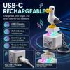 Брелок-колпачок клавиши Светящийся Звуковой Снятие стресса USB Щёлкающий Креативная игрушка-антистресс Портативный электронный кулон Для взрослого