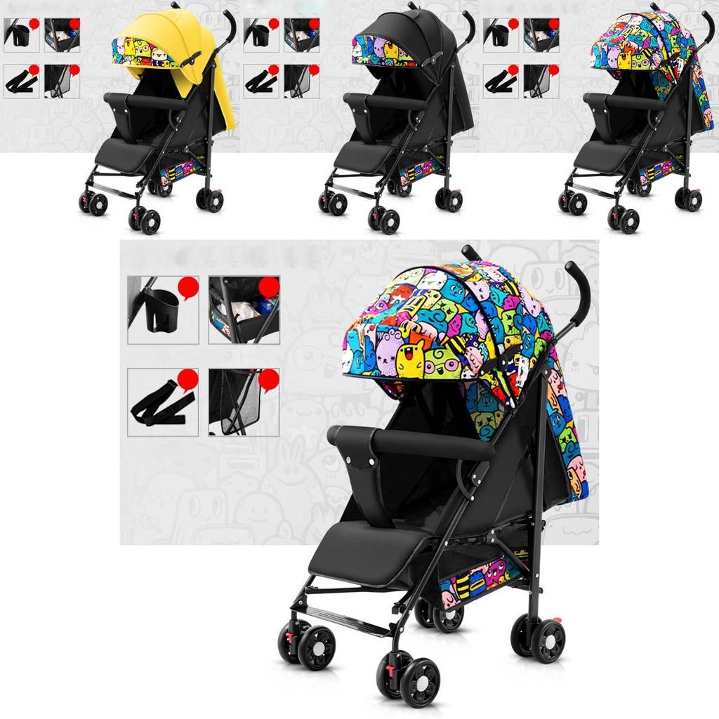 Универсальная детская коляска Легкая Компактная Складная Коляска-трость для летнего использования