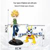 Набор фигурок Digimon из разных стран: Доступны настольные украшения Габумона и Патамона.