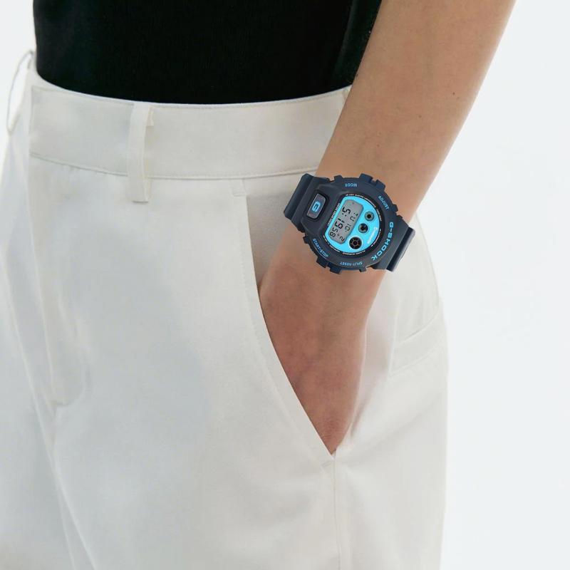 Casio Серия G-SQUAD G-SHOCK x a-nation06 лимитированная серия электронный механизм полимерный ремешок японские и корейские часы мужские часы синий циферблат DW-6900Y