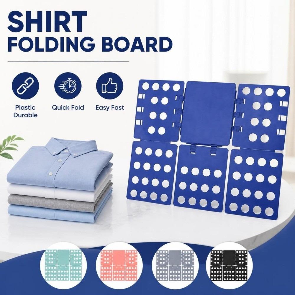 Practical Foldable Clothes Folder Lazy Person Plastic Clothes Folder Shirt Folding Board Adults