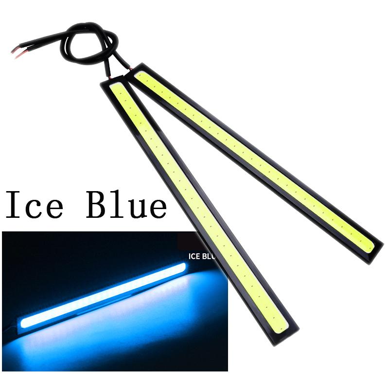 2 шт. 17 см COB DRL LED DC 12 В 6000 К водонепроницаемые дневные ходовые огни автомобильная полоса света COB противотуманная фара для автомобиля светодиодная лампа DRL