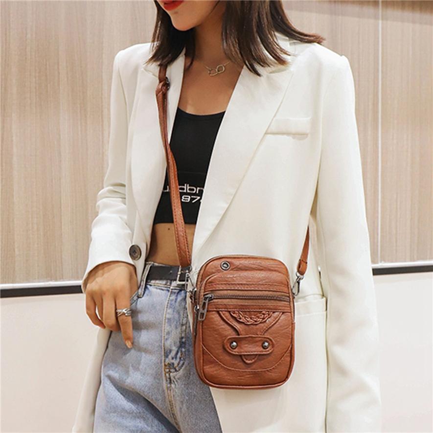 Женская сумка-мессенджер для мобильного телефона, универсальная мини-сумка на плечо, многослойный кошелек на молнии, чехол для ключей