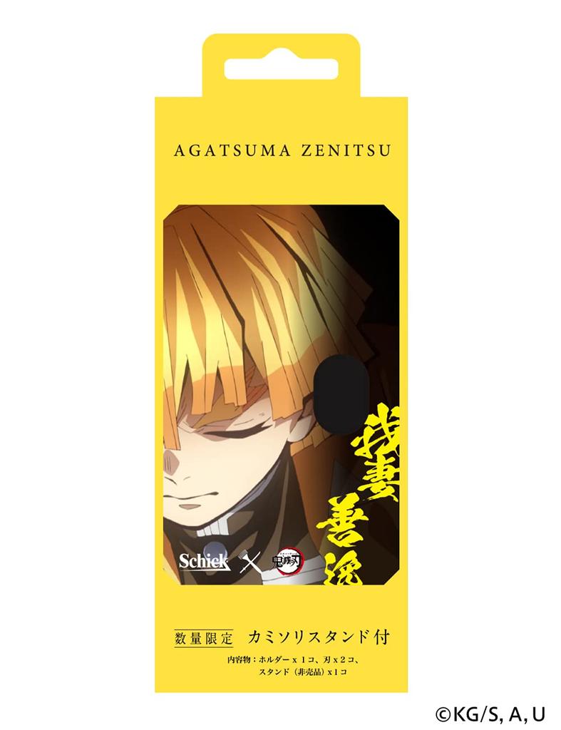 Schick Demon Kimetsu no Yaiba Zenitsu Agatsuma Model Hydro 5 Premium Holder blade 1 replacement with britation stand Slayer (с + лезвием)