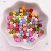 100pcs Resin Cute Colorful 3D Flower Flatback Rhinestone Buttons Appliques DIY Wedding Scrapbook Manicure Accessories Craft