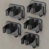 Gun gray mop wall hanging clip hook bathroom non-punching multi-function wall stainless steel broom fixed hanger
