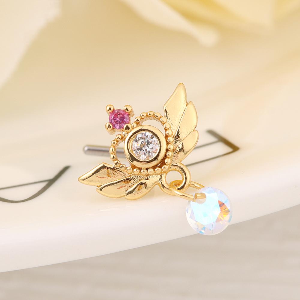 Мужчины Женщины Красочные Ювелирные Изделия L Висячие Носовые Пусеты Пирсинг Носовые Кольца Ногти