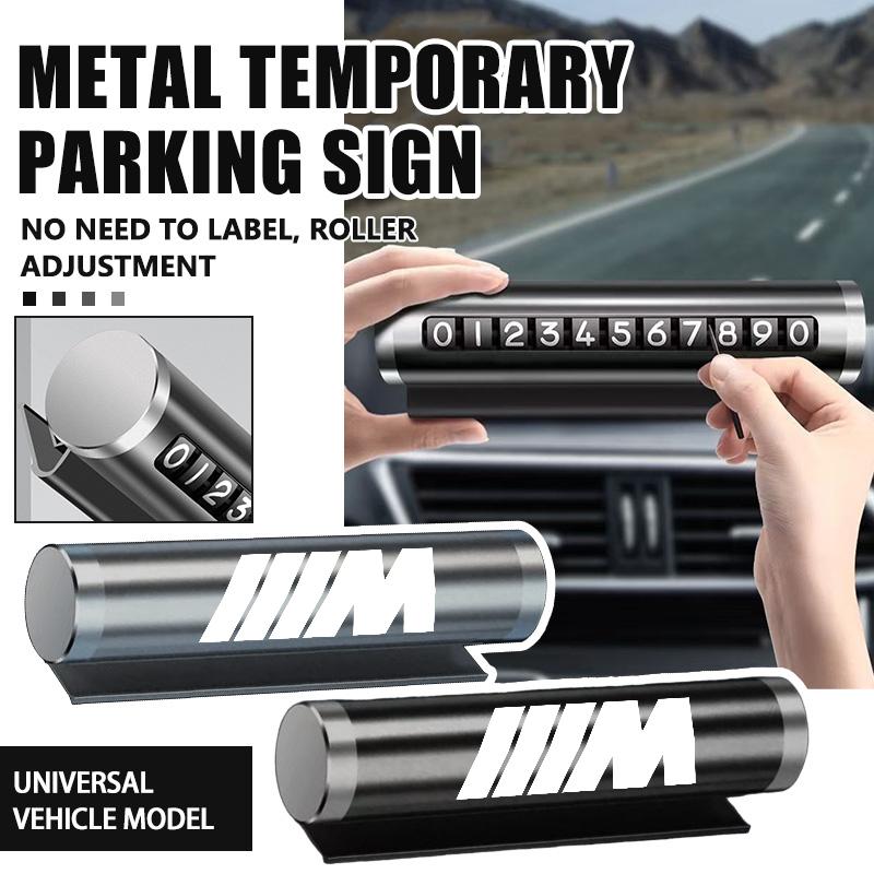 Car Phone Number Plate Temporary Parking Stickers Rotate Park Stop For BMW 1 3 5 7 Series M F01 F20 F10 F13 E52 E53 E60 E93 x3