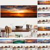 Big Size Sky Sunset Mountain HD Pictures Canvas Painting Wall Art Beach Red Cloud Landscape Posters for Living Room Decor