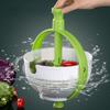 Salad Spinner Wheel Fruit Salad Rotating Kitchen Vegetable Washing Filter Basket Folding
