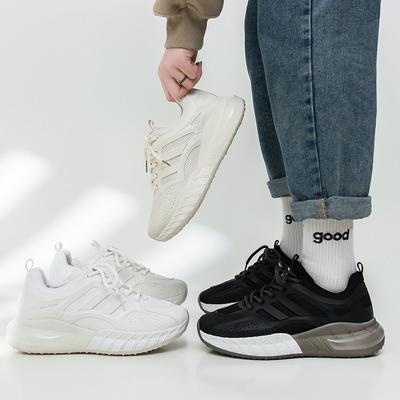 Новая весенняя женская спортивная обувь для пар, универсальная повседневная обувь на толстой подошве, дышащие кроссовки с сеткой