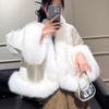 A New Fox Hair Down Liner Medium Women's Fur Coat Haining Real Hair