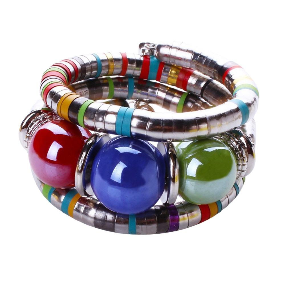 Браслет из сплава в виде змеи, трехслойный браслет, креативный подарок, многослойный браслет