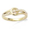 Gold Plated Ring 'Goddess' White Gold - 20x7 Mm