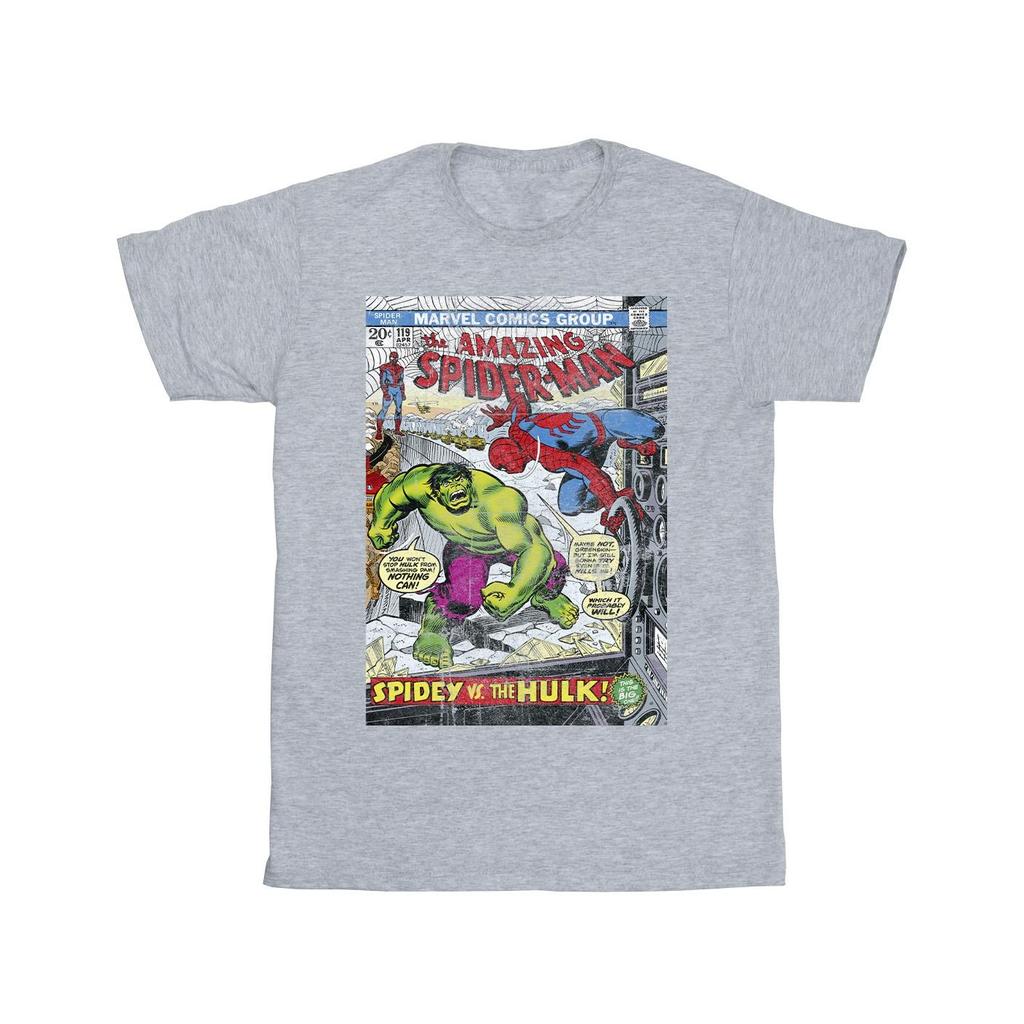 Marvel Футболка для мальчиков с изображением Человека-паука против Халка