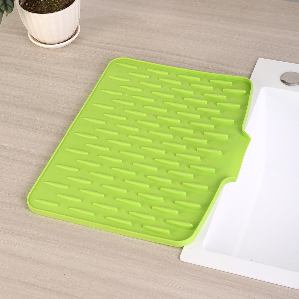 Силиконовый коврик для сушки: Универсальная кухонная сушилка и легко моющийся термостойкий коврик на столешницу