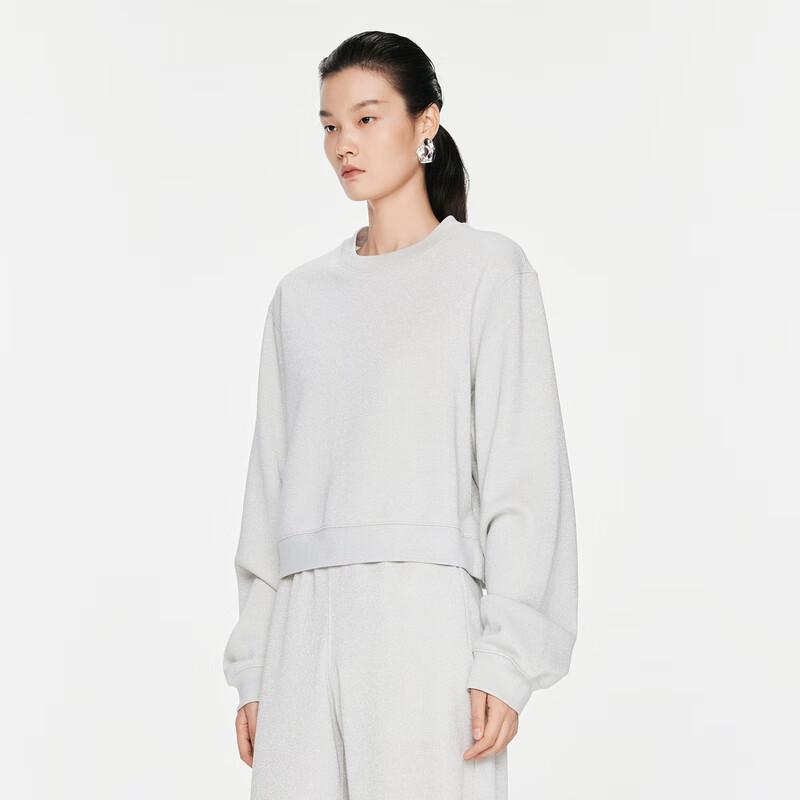 JNBY 2024 Autumn Loose Fit Round Neck Sweatshirt