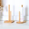 Бамбуковый держатель для кухонных полотенец без проколов, вешалка для салфеток, вертикальный держатель для ленивых тряпок