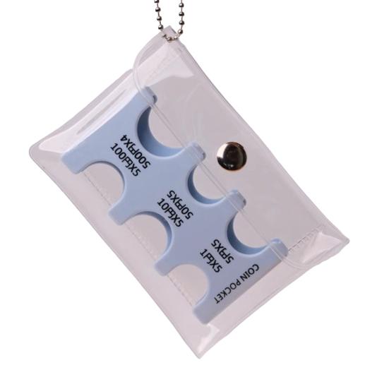 Coin Holder Hard Case Organizer Large Capacity Portable Lightweight Travel Coin Sorter Organizer