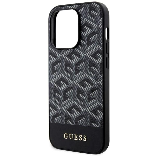 Guess Guhmp14Lhgcfsek Iphone 14 Pro 6.1Czarny/Black Hardcase Gcube Stripes Magsafe