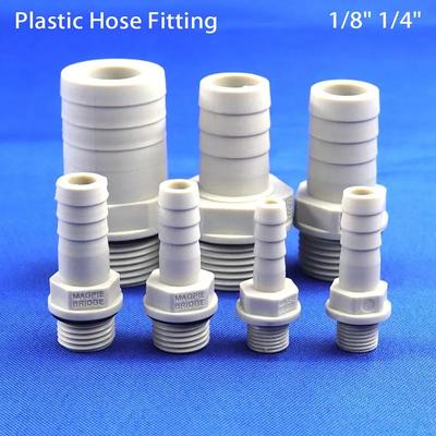 1 шт. 1/4" 1/8" BSP наружная резьба пластиковый фитинг для шланга 6/8/10/12 мм штуцерный хвостовик соединитель садовый ирригационный аксессуар