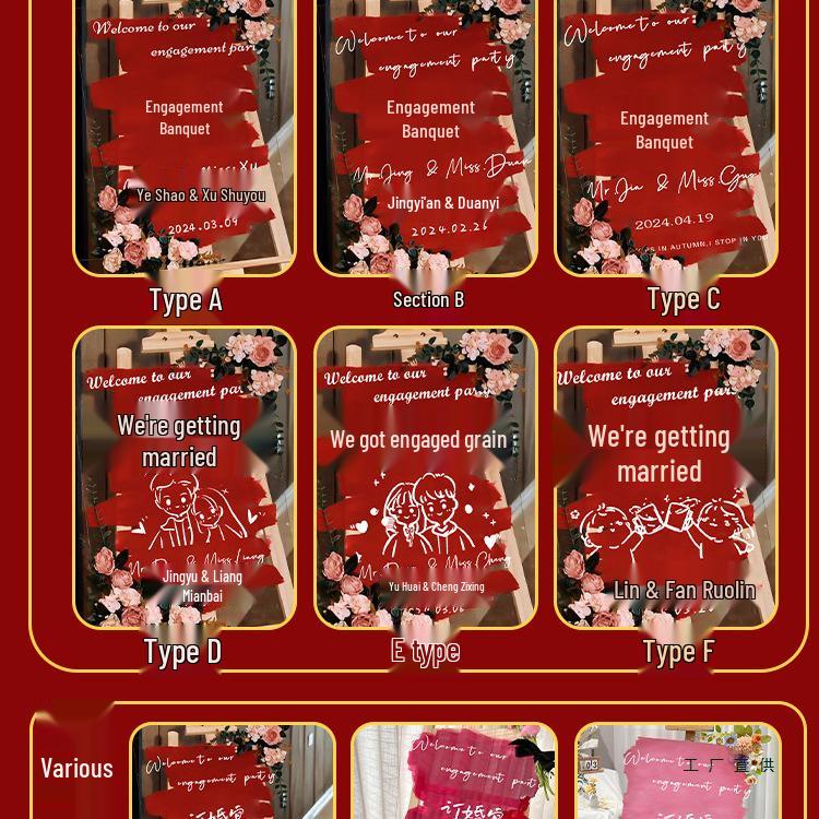 High-End Acrylic Welcome Sign for Wedding Reception, Hotel Entrance, or Event Decoration