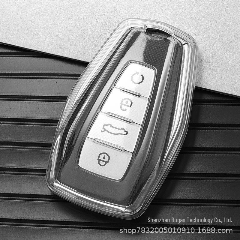 Transparent Buckle Key Cover for Geely Emgrand S, Xingyue L, Boyue, Xingrui, Binyue, Binrui, Borui, Vision X6.