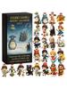 Аниме Ghibli Рождественский Адвент-календарь Игрушка Фигурка Коллекционная Аксессуары для Косплея Трендовый Обратный Отсчет Слепая Коробка 2D Акриловый Подвеска