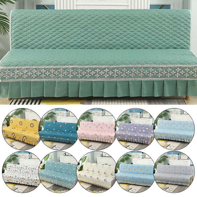 Universal Stretch Sofa Bed Cover Couch Covers Armless Sofa Cover Washable Elastic Folding Furniture Sofa Bed Covers