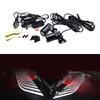 Motorcycle Angel Wing LED Tail Lights Set, Refit Modification Parts Underglow Light Kit