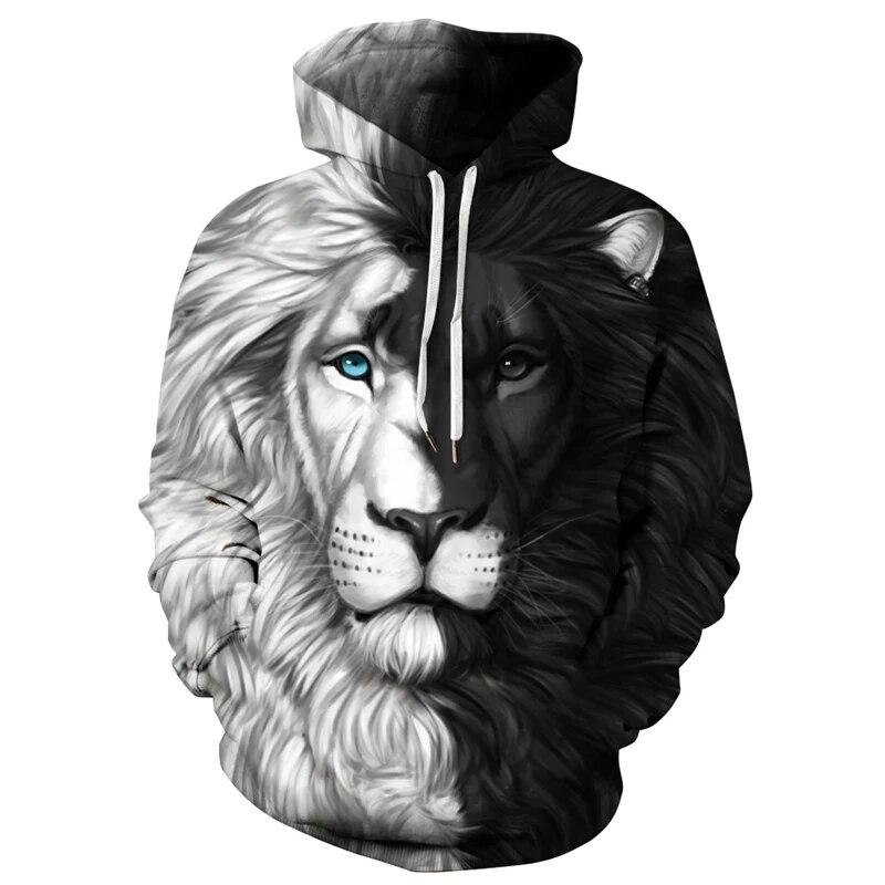 Толстовка с 3D принтом «Два снежных волка» в стиле Харадзюку, уличная одежда, толстовки, повседневная куртка с героями мультфильмов, популярная персонализированная спортивная одежда с животными