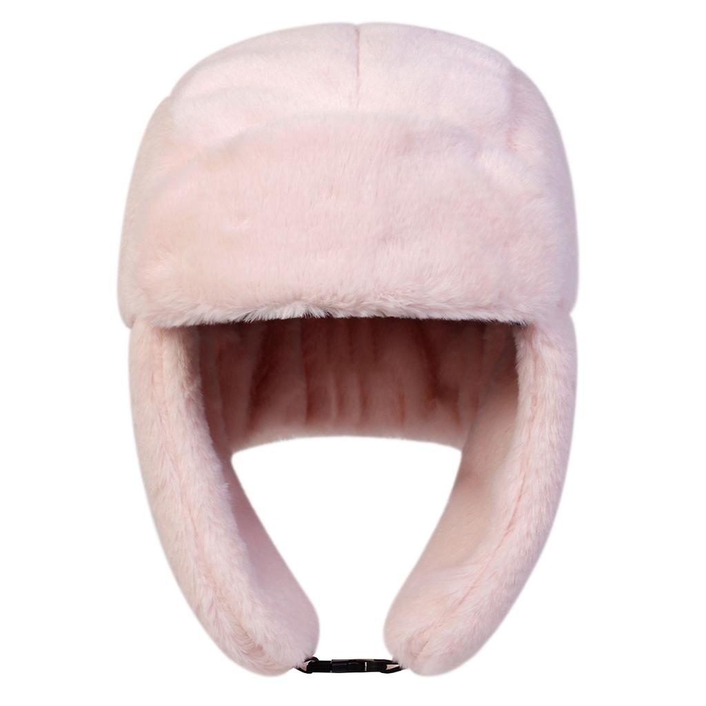 Winter Warm Fluffy Lei Feng Hat Unisex Outdoor Sports Ski Caps Leisure Thickened Windproof Cold Hats Men Bomber Cap