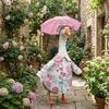 with Umbrellas Porch Goose Outfit Decorative Goose Statue Costume Lawn Goose Clothes  Celebration