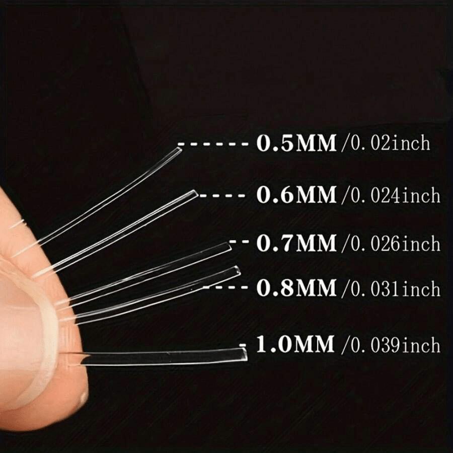 Glass Rope Handmade DIY Buddha Beads Jade String Jewelry Transparent Crystal Elastic Elastic Rope Glass Line for Wearing Crystal Beads Agate