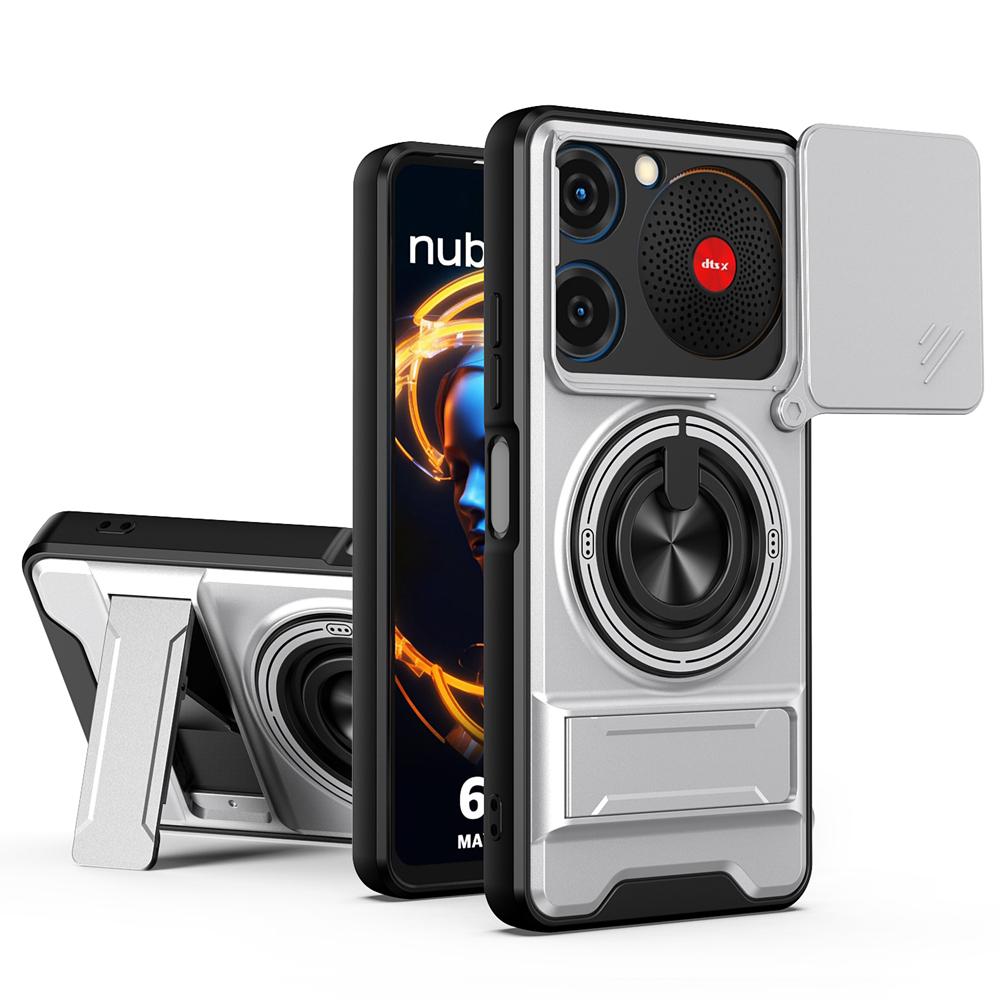 KEYSION Магнитный чехол для телефона для ZTE nubia Music Защита камеры-слайдера Вертикальная подставка Ударопрочная задняя крышка для Nubia Music