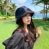 Temperament Fairy Thin Lace Bucket Hat Women's Summer Korean Edition Fashion Versatile Face Covering Basin Hat Breathable Fisherman Hat