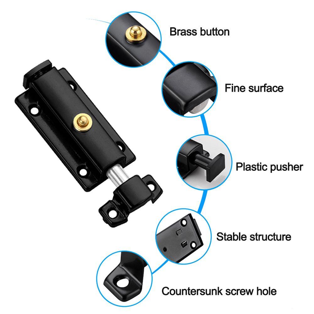 Дверная защелка 3 дюйма, пружинные защелки из нержавеющей стали, новая задвижка для безопасности, дверь