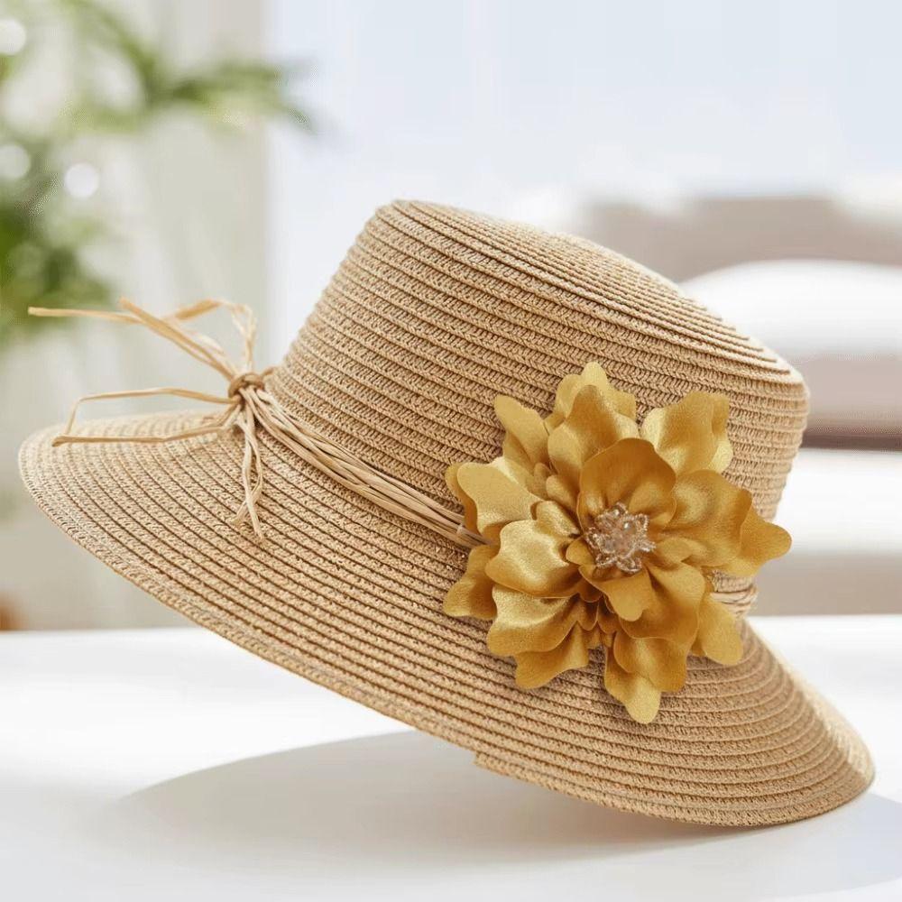 Dual-purpose Flower Brooch Pin Handmade Big Flower Hair Clips Minimalist Fabric Corsage Dress